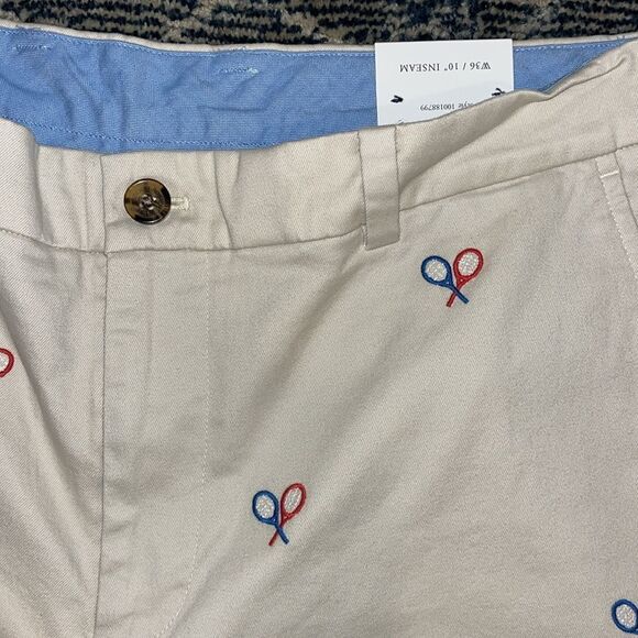 New Brooks Brothers Sewn 10” Tennis Racquet Golf Walking flat front Shorts 36 - Picture 2 of 6